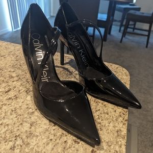 Black Calvin Klein heels, worn once!